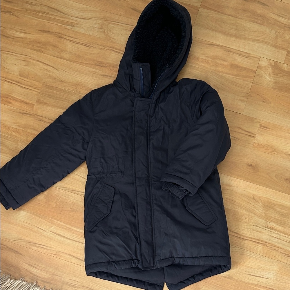 Crewcuts Black Hooded Puffer Jacket